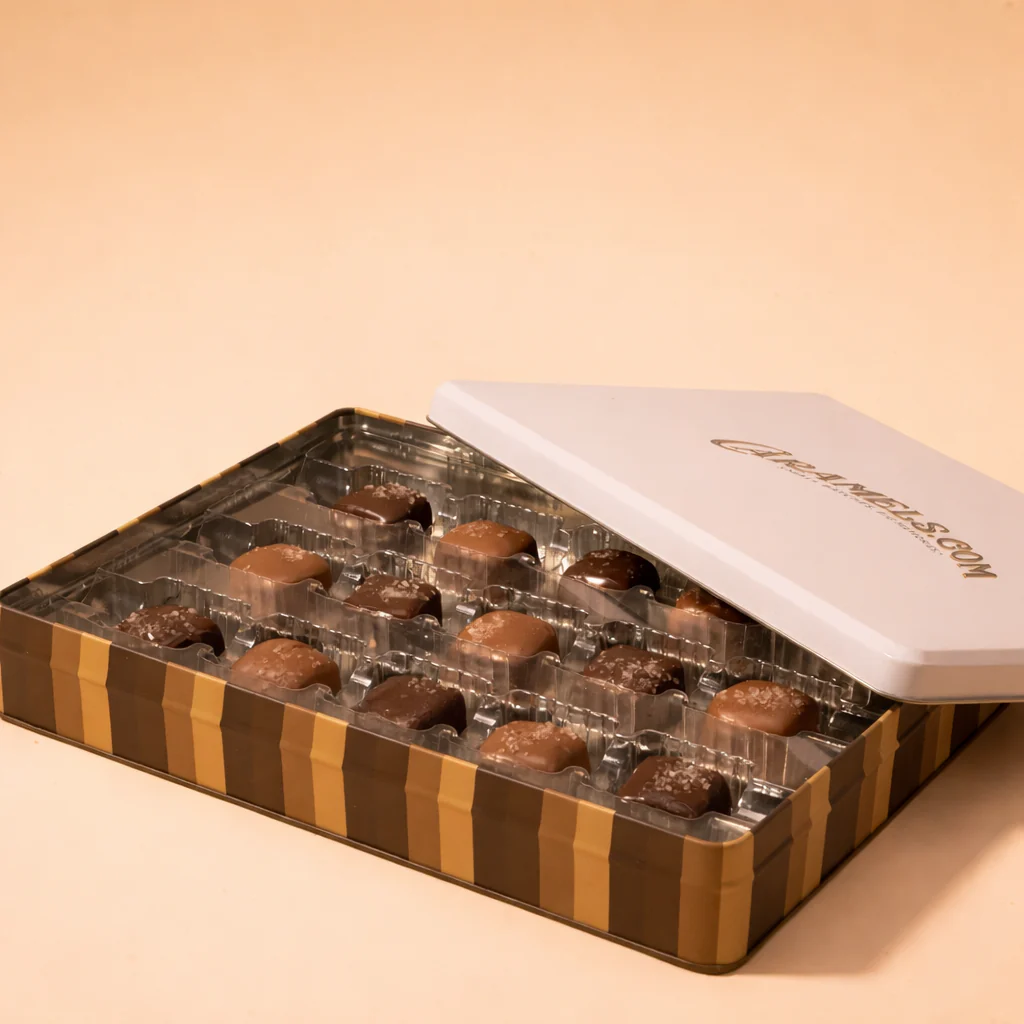 Chocolate Sea Salt Caramel Gift Tin - Image 4
